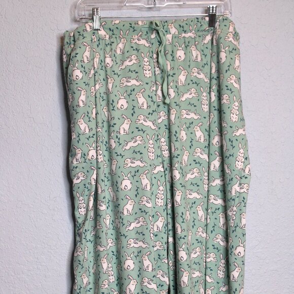 Women's Long Sleeve Soft Bunny Rabbit Cozy Pajama Set 2XL XXL - Picture 6 of 11